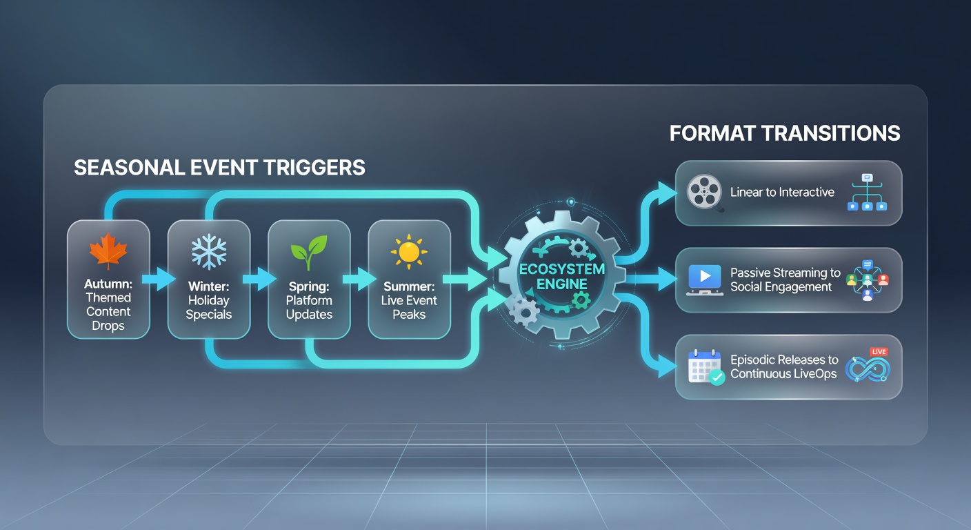 Darstellung von Formatwechseln durch saisonale Trigger in digitalen Ökosystemen